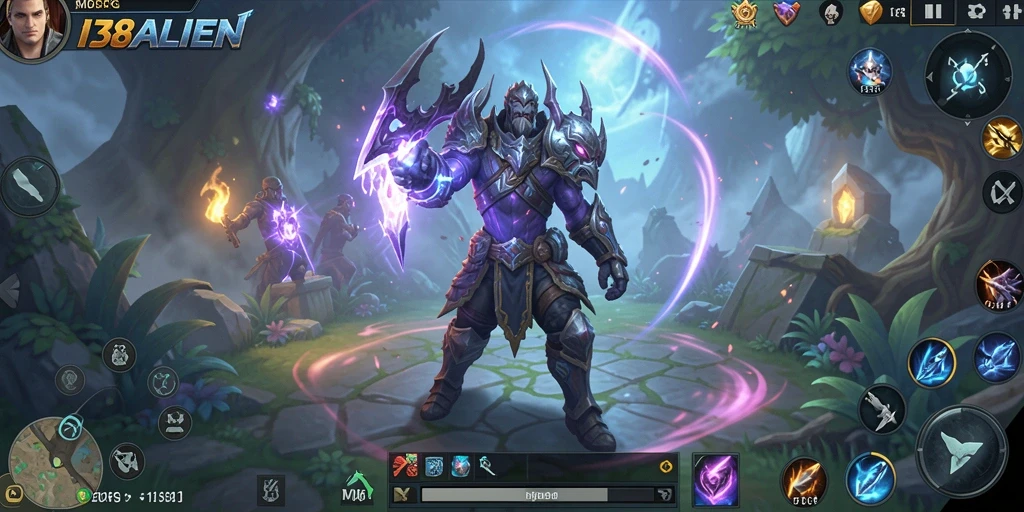 Screenshot aksi seru dalam gameplay MMORPG 138ALIEN.