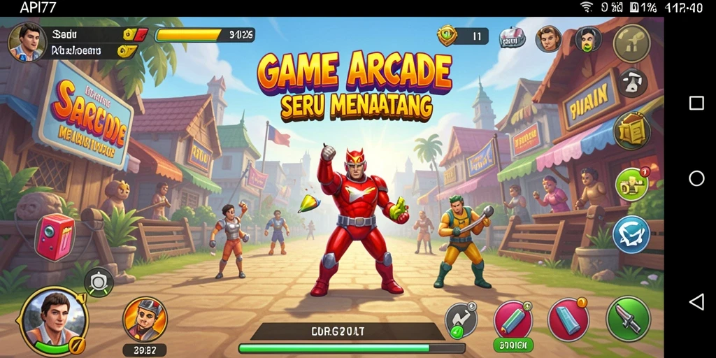 Screenshot gameplay API77 dengan aksi seru dan karakter menarik.