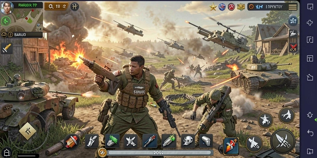 Gameplay strategis yang mendebarkan di BARU01.