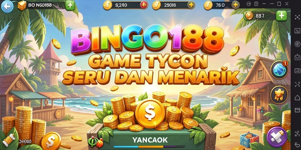 Tampilan gameplay <strong>BINGO188</strong> dengan suasana bingo yang ceria.