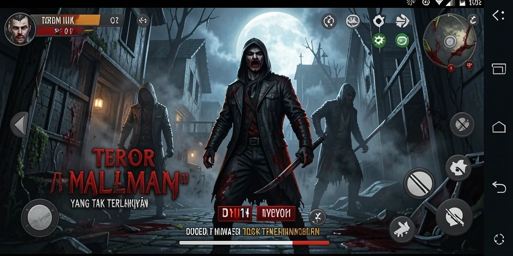 Tangkapan layar gameplay DY01 yang menampilkan suasana mencekam dan menakutkan.