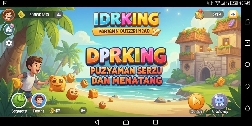 Tampilan gameplay *IDRKING* yang menantang dan menyenangkan.