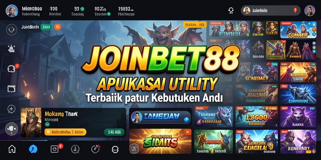 Tampilan antarmuka pengguna JOINBET88 yang menarik dan informatif.