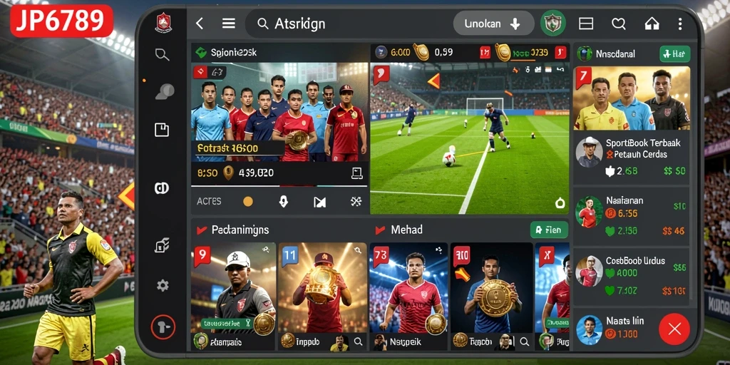 Tampilan menarik dari gameplay Sportsbook JP6789.
