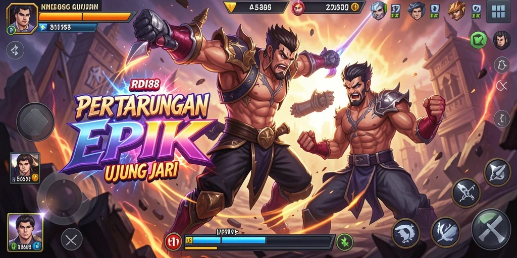 Gameplay menarik dengan karakter Fighting yang beragam.