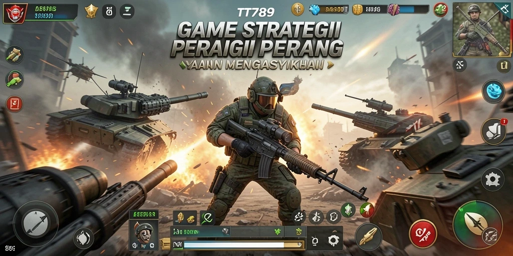 Screenshot gameplay <strong>TT789</strong> menampilkan strategi pertempuran yang intens.